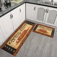 thumbnail image 3 of Coffee Vintage Red Pattern Kitchen Mats for Floor Set Of 2,Kitchen Rugs Mats with Dirty Resistance,washable,non Skid,kitchen Rugs and Mats 17.7x24+17.7x48inch, 3 of 7