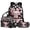 Cherry Blossoms Axolotl, variant on Happy Capybara Backpack with Lunch Box Pencil Case 3 Piece School Bookbag Elementary Middle School Backpack Capybara Book Bag Lunchbag Pencil Bag for Boys Girls