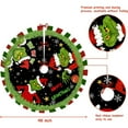 thumbnail image 3 of Christmas Tree Skirt, 48 Inch Red & Green Merry Christmas Tree Skirt Collar, Soft Farmhouse Xmas Holiday Decoration, 3 of 9