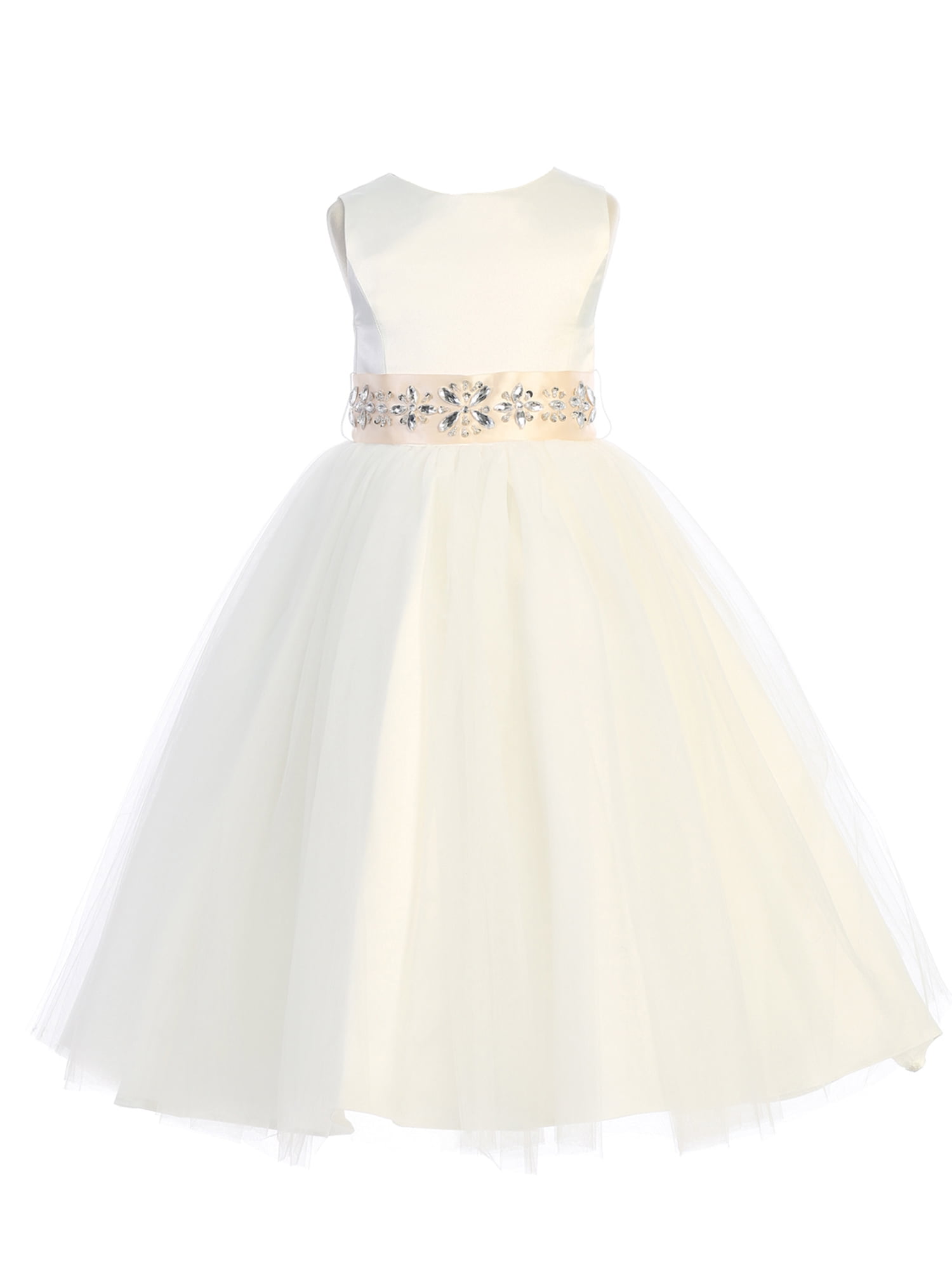walmart ivory flower girl dresses