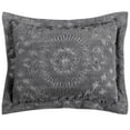 thumbnail image 4 of Better Trends 3 Piece Queen Bedspread Set 100% Cotton Chenille Tufted Medallion Pattern Soft & Luxurious Feel, Perfect for Gifting and All Seasons, Machine Washable (Gray) Rio Collection, 4 of 6
