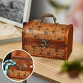 thumbnail image 4 of Chinese Style Jewelry Storage Box Lockable Keepsake Decorative Home Decoration Wooden Wedding Gift Organizer Holder Case Container for Style A, 4 of 7