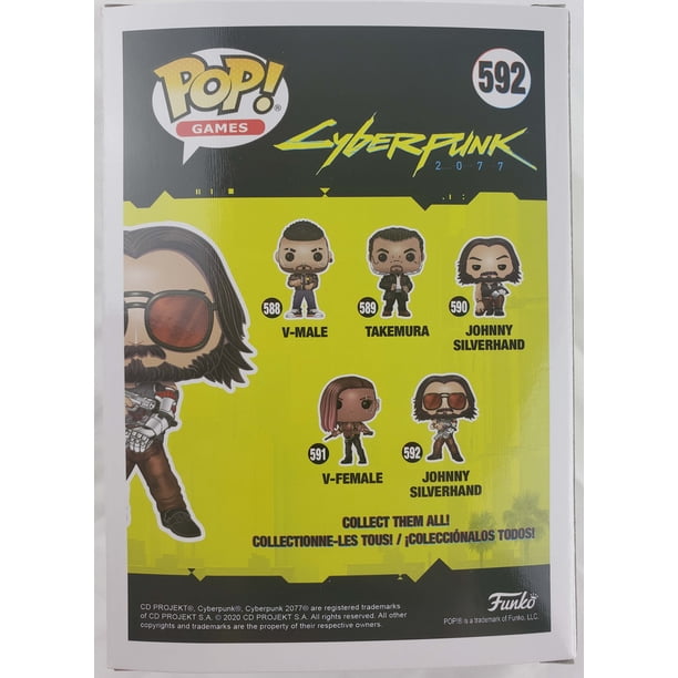 ジョンpop Funko, Cyberpunk 2077 Pop Vinyl, Johnny Silverhand Glow, W