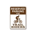 thumbnail image 2 of Trail Rider Parking Novelty Sign, Metal Wall Decor - 10x14 inches, 2 of 4
