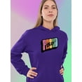 thumbnail image 2 of Proud Ally Colorful Banner Hoodie Women -Smartprints Designs, Female x-Large, 2 of 4