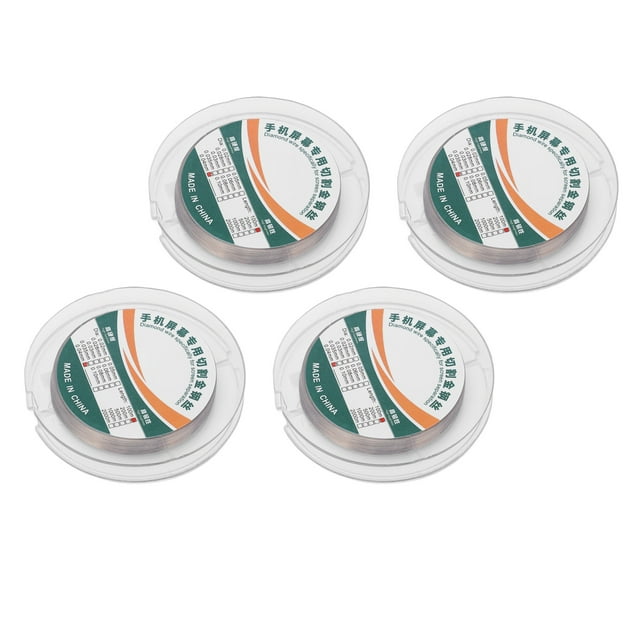 Cable Separador De Pantalla De Teléfono, Resistente Al Desgaste, 4 Rollos De Alta Resistencia A La Tracción, Línea De Corte De Pantalla De Teléfono Rápida Y Eficiente, 100 M Anggrek 0,04 mm