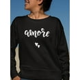 thumbnail image 2 of Amore Calli Design  Sweatshirt Women -Image by Shutterstock, Female 5X-Large, 2 of 4