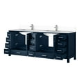 thumbnail image 4 of 84"w X 22"d Navy Blue Double Bath Vanity Featuring White Quartz Top And Faucet - 14 Drawers, 2 Cabinets, Soft Close, Scratch Stain Design 84 In. W 22 D With, 4 of 7