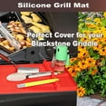 thumbnail image 6 of Silicone Grill Mat, ANUNU Griddle Tools Mat for Blackstone, Spatula Grill Mat with Drip Pad for Kitchen, Cooking, Countertop, BBQ Caddy Utensils Holder Griddle Accessories for Blackstone（red））, 6 of 7