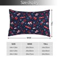 thumbnail image 2 of Goofa Winter Sports Fun Pattern Print Plush Throw Pillow Case, Soft Velvet with Hidden Zipper, Decorative Cushion Cover for Sofa, Bed, Car, and Home Décor-16"x24", 2 of 6