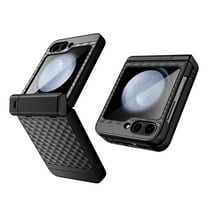 Encased Slimshield for Samsung Galaxy Z Flip 6 Case with Screen Protector Built-In, Slim Cover with Hinge Protection and Kickstand (Black)