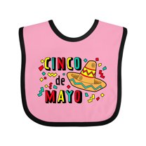 Inktastic Happy Cinco De Mayo-sombrero Boys or Girls Baby Bib