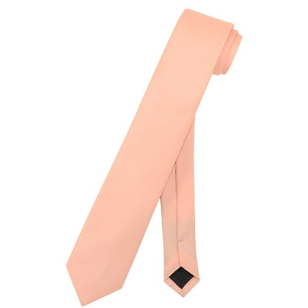 - Vesuvio Napoli Narrow NeckTie Skinny PEACH Color Men's Thin 2.5