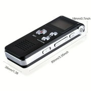 YIYUN Rechargeable Digital Voice Recorder 8GB – 650 Hours Audio Storage, MP3 Player Function, Portable Recording Device.