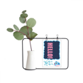 thumbnail image 1 of Hola quote Black fomentar positivas Jarrones colgantes de vidrio transparente Decoración Botella, 1 of 4