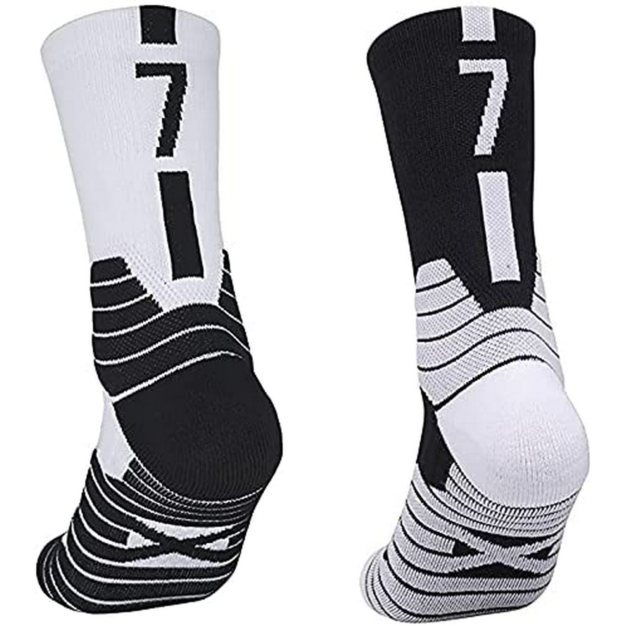 Elite Basketball Socks Athletic Sports Socks with 3D Ankle Protection Compression Cushion Socks for Men Women