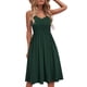 thumbnail image 1 of Vestidos casuales para mujer, sin mangas, de algodón, para playa, de verano, con tirantes finos, corte en A y bolsillos, 1 of 3