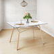 thumbnail image 5 of Mesa de Comedor FurnitureR Rectangular de Cristal para 4-6 Personas, 5 of 7