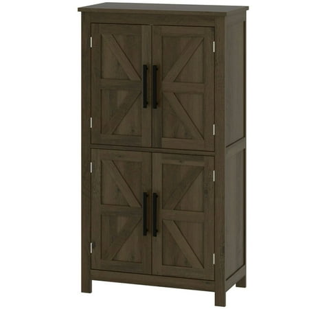 Resenkos Bathroom Floor Cabinet Bathroom Cabinet Floor Cabinet for Bathroom Living Room Entryway Kitchen Brown