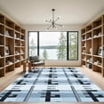 thumbnail image 2 of ODIKA 8'x10' Machine Washable Non-Slip Area Rug, Geometric Black High Traffic Rug with Pad, Gray, 1022434, 2 of 8