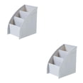 thumbnail image 4 of Ounissouiy Caja de Control remoto de 3 rejillas, estuche de almacenamiento de escritorio para cosméticos, soporte para el hogar, oficina, Type2 NO2, 4 of 6