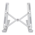 thumbnail image 2 of Soporte ajustable para computadora portátil N3, soporte para computadora portátil con almohadilla antideslizante de silicona, color plateado, 2 of 14