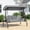 Gray, variant on Arlopu 3 Seat Patio Swing Chair with Adjustable Canopy, 2-in-1 Convertible Swing Bed, Heavy Duty Swings with Thickened Cushions, Pillows & Cup Holders for Backyard, Porch, Garden,Red