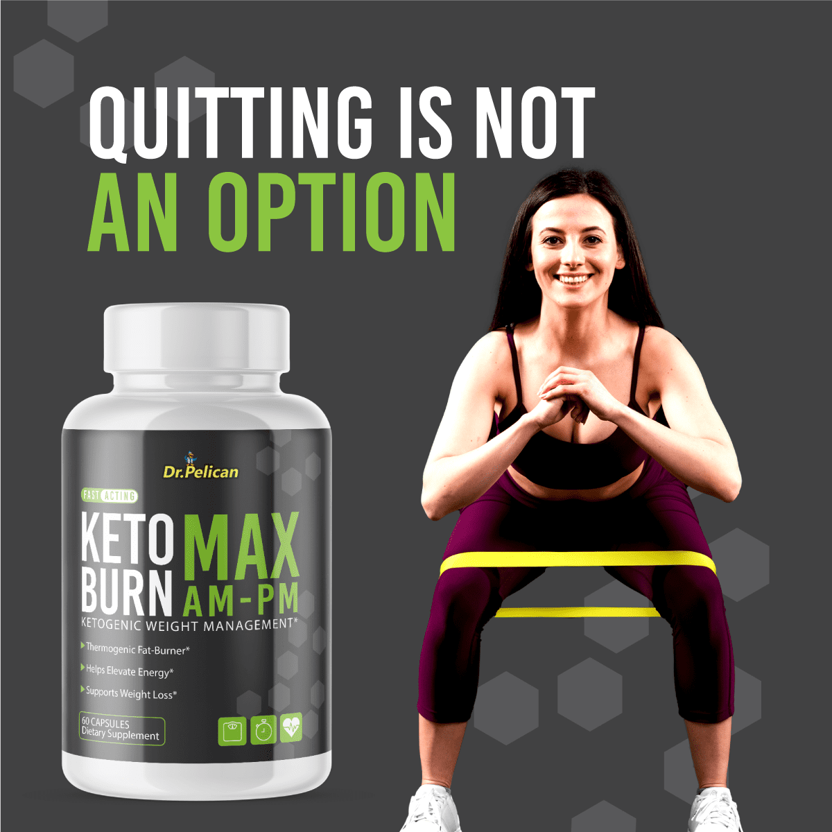 Keto Burn MAX AM-PM- Keto & Weight Support- 2 Bottles- 120 Capsules- Dr. Pelican