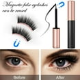thumbnail image 4 of 10 Pair Magnetic Eyelashes with Eyeliner Natural Look Reusable False lashes eyeliner with Tweezers Waterproof Glue-Free for Women Makeup Gift, Upgraded, 4 of 8