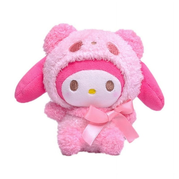 Plush Toy Sanrio Cartoon Panda Transformed Into My Melody Plush Toy 12Cm