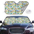 thumbnail image 2 of Fotbe Summer Leopard Car Windshield Sunshade | Sun Visor Protector Front Window Shade, Keeps Out UV Rays, Keeps Your Vehicle Cool-Medium, 2 of 7