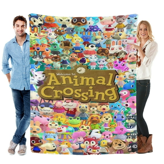 Throw Blanket for Animal Crossing Bed Couch Soft Warm Flannel Blanket for Kids Girls Boys Gifts Home Decor 30x40 Inch