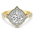 thumbnail image 3 of 2 Carat IGI Certified Round Shape Lab Grown Diamond Engagement Ring | 14K Yellow Gold | Melody Vintage Halo Lab Diamond Ring | FG-VS1-VS2 Quality Friendly Diamonds, 3 of 5