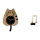 thumbnail image 1 of Escultura De Reloj De Gato Melódico, Adorno Colgante De Pared Caprichoso, Figura De Nota Musical Silenciosa, Centro De Mesa Creativo Para Cocina, Oficina, Regalo De Inauguración De Casa, 1 of 8