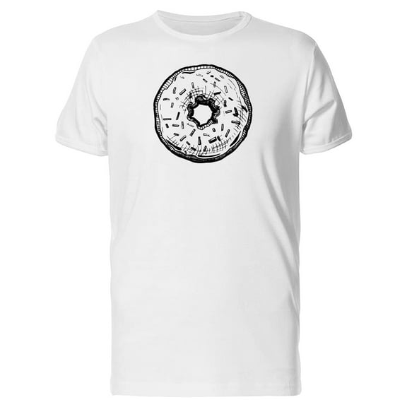 Sketch Of Delicious Donut T-Shirt Men -Image by Shutterstock, Male XX-Large
