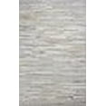 thumbnail image 3 of Bashian H112-IV-2.6X8-H16 Santa Fe Collection Striped Contemporary Leather Hand Stitched Area Rug, Ivory - 2 ft. 6 in. x 8 ft., 3 of 4