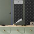 thumbnail image 5 of Ambesonne Neutral Peel & Stick Wallpaper for Home, Abstract Floral Geometric, 13"x36", Charcoal Grey White, 5 of 5