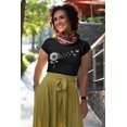 thumbnail image 2 of Sunflower Butterfly Graphic T-Shirt – Sunflower Transforming Into Butterflies Line Art Tee, Minimalist Nature Shirt for Women, 2 of 2