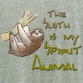 thumbnail image 3 of CafePress - The Sloth Is My Spirit Animal - Women's Nightshirt, 3 of 4