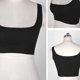 thumbnail image 4 of Camiseta sin mangas con tiras para mujer, cuello cuadrado, doble capa, para entrenamiento, tops cortos básicos Zhivalor BST2000129-4, 4 of 5