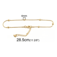 thumbnail image 3 of Pulsera Tobillera Bolitas Malubero Oro 10k Acero Inoxidable, 3 of 3