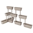 thumbnail image 2 of vidaXL Jardinière de Jardin 3 Pcs 100 cm Taupe, 2 of 4