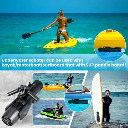 Camoro Camolech 500W Dual Removable Battery Sea Scooter Underwater 4400mAh Battery Capacity Pool Sea Scooter Electric SUP Motor