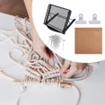 thumbnail image 4 of KLKCMS Macrame Board Set Decorative for Tailor Bracelet Creating Knotting Creations Black holder, 4 of 6