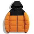 thumbnail image 3 of JIKNTTR Mens Hooded Puffer Jacket Fashion Loose Winter Fashion Daily Retro Casual Warm Hooded Down Jacket Stylish Puffy Coat, 3 of 3