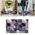 thumbnail image 2 of Corridor Stone Patterned Carpet 3D Pebble Design Entrance Mat Washable Floor Rug Bathroom Bedside Kitchen Non, 2 of 6