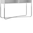 thumbnail image 4 of Allora Wooden Console Table with 2 Open Compartments Metal Frame in White Chrome, 4 of 5