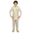 thumbnail image 1 of Ahhaaaa Kids Ethnic Cotton Silk Blend Nehru Modi Jacket Kurta & Pyjama Set for Boys, 1 of 18