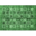 thumbnail image 1 of Ahgly Company Indoor Rectangle Abstract Emerald Green Modern Area Rugs, 5' x 8', 1 of 4
