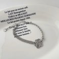 thumbnail image 1 of Pulsera de aleación distintiva de estilo hip hop para hombres y mujeres, cadena de metal, simple y atmosférica, 1 of 6